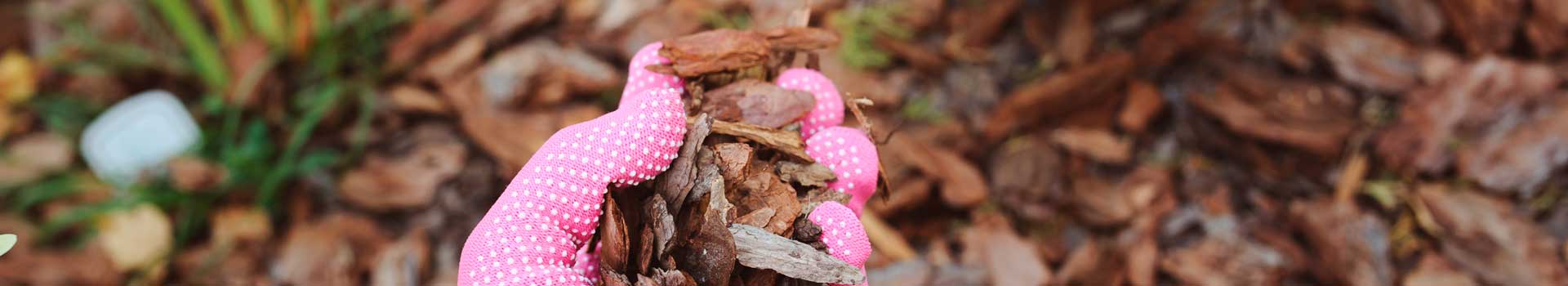Landscape supply yard aerial view