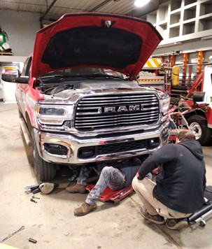 snow plow repair